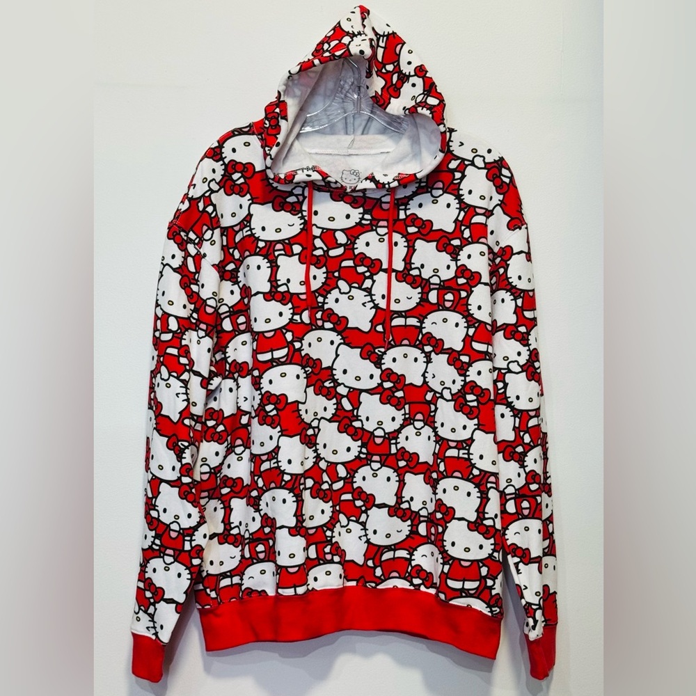 Hello Kitty • NEW • Sanrio 2 Sided Hoodie Sweatshirt Shirt Sweater Cotton Blend